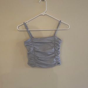 hollister cropped tight tank top